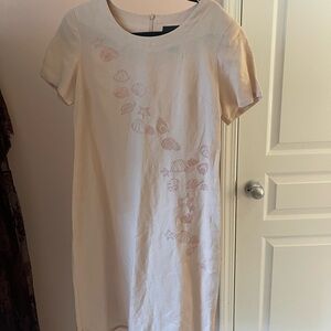 Positive Attitude Blush-Cream Lined Dress